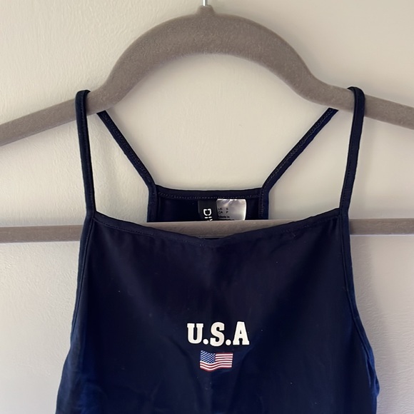 Divided USA Halter Crop Top - Picture 3 of 5